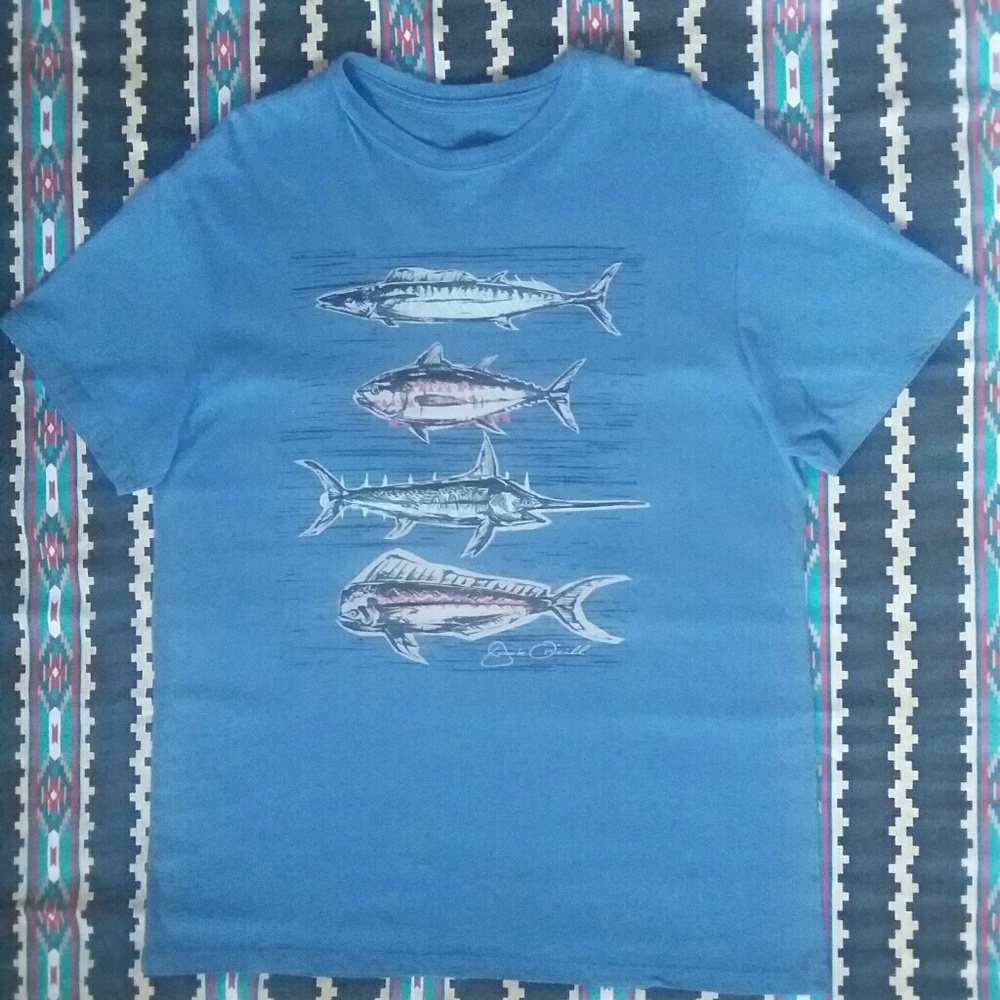 Jack O'Neill T-Shirt Fish Graphic